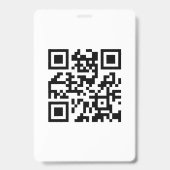 Benutzerdefiniertes Logo und QR-Code Geschäft Pers Ausweis (Rückseite)