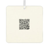 Benutzerdefiniertes Logo und QR-Code Luftkühler Autolufterfrischer (Rückseite)