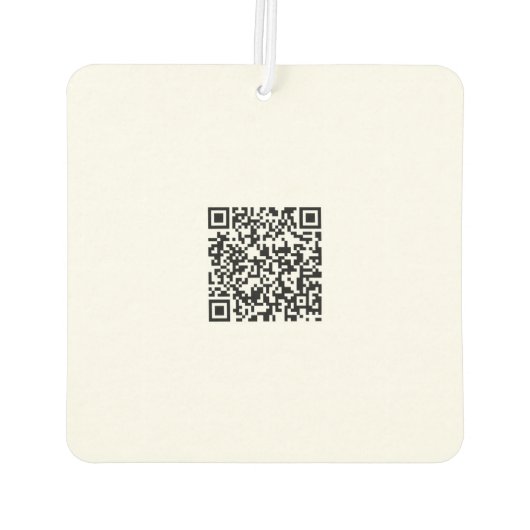Benutzerdefiniertes Logo und QR-Code Luftkühler Autolufterfrischer (Rückseite)