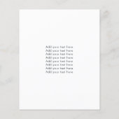 Benutzerdefiniertes Logo und QR-Code Modern Einfac Flyer (Hinten)