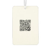 Benutzerdefiniertes Logo und QR-Code-Portrait-Rech Autolufterfrischer (Rückseite)