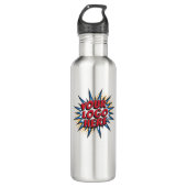 Benutzerdefiniertes Logo und QR-Code Wasserflasche Edelstahlflasche (Vorderseite)