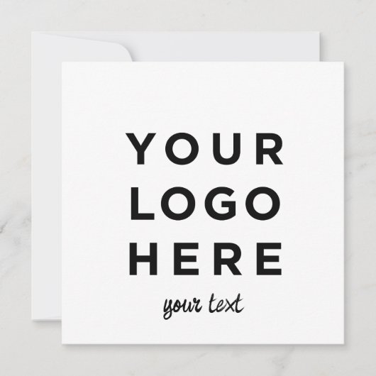 Benutzerdefiniertes Logo und quadratische Einladun (Vorderseite)