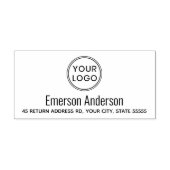Benutzerdefiniertes Logo und Rücksendeadresse oder Permastempel (Design)