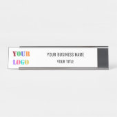 Benutzerdefiniertes Logo und Schreibtisch-Schreibt Schreibtischnamensplakette (Vorderseite )