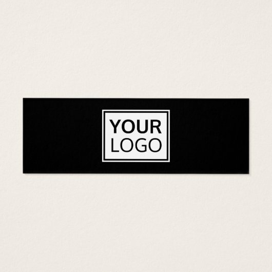 Benutzerdefiniertes Logo und schwarze Mini-Visiten (Rückseite)