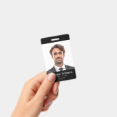 Benutzerdefiniertes Logo und schwarze Mitarbeitern Ausweis (Handheld)