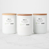 Benutzerdefiniertes Logo und Strichcode Frische Bi Lebensmitteletikett (Flaschen)