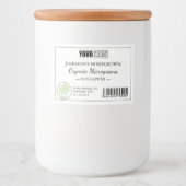 Benutzerdefiniertes Logo und Strichcode Frische Bi Lebensmitteletikett (Vorderseite)