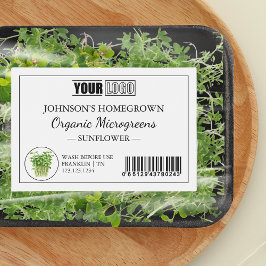 Benutzerdefiniertes Logo und Strichcode Frische Bi Lebensmitteletikett