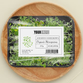 Benutzerdefiniertes Logo und Strichcode Frische Bi Lebensmitteletikett