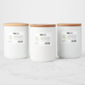 Benutzerdefiniertes Logo und Strichcode Frische Bi Lebensmitteletikett (Flaschen)