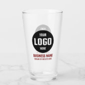 Benutzerdefiniertes Logo und Text 16oz Personalisi Glas (Rückseite)