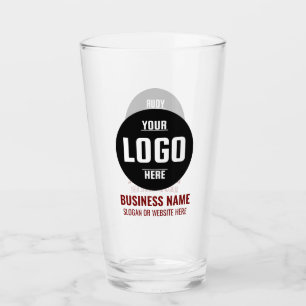 Benutzerdefiniertes Logo und Text 16oz Personalisi Glas