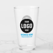 Benutzerdefiniertes Logo und Text 16oz Personalisi Glas (Rückseite)