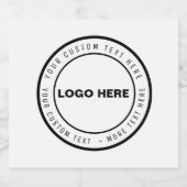 Benutzerdefiniertes Logo und Text-Bierglas | Perso Bierflaschenetikett (Einzelnes Label)