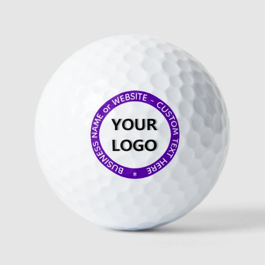Benutzerdefiniertes Logo und Text-Briefmarke - Gol Golfball (Vorderseite)