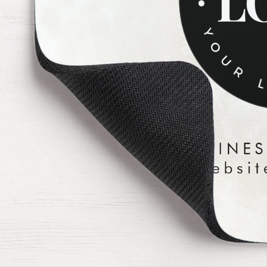 Benutzerdefiniertes Logo und Text-Chic-Marmor für  Mousepad (Ecke)