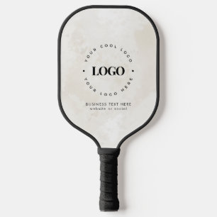 Benutzerdefiniertes Logo und Text-Chic-Marmor für Pickleball Schläger