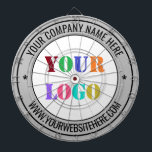 Benutzerdefiniertes Logo und Text für Ihr Business Dartscheibe<br><div class="desc">Ihre Farben und Schriftart - Dartboards mit dem einfachen Personalisierten Design Ihrer Firmenlogo Website-Briefmarke-Design - Werbegestaltung Berufliche, anpassbare Grafikkarten / Geschenk - Ihr Logo hinzufügen - Image / Name - Firma / Website oder Telefon , E-Mail / mehr - Vergrössern und verschieben oder entfernen und hinzufügen / Text mit Anpassungstool....</div>