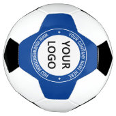 Benutzerdefiniertes Logo und Text-Fußball - Farben Fußball (Gedreht)