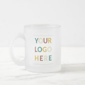 Benutzerdefiniertes Logo und Text Geschäft Frostgl Mattglastasse (Links)