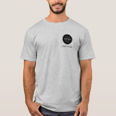 Benutzerdefiniertes Logo und Text Geschäft T-Shirt (Vorderseite)