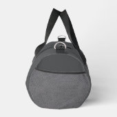 Benutzerdefiniertes Logo und Text Grau Gym Duffle Bag (Rechts)