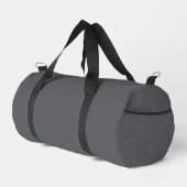 Benutzerdefiniertes Logo und Text Grau Gym Duffle Bag (Rechte Ecke)