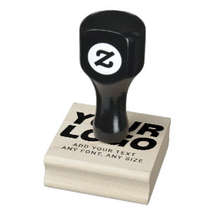 Benutzerdefiniertes Logo und Text Gummistempel