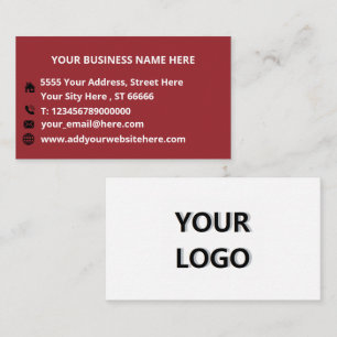 Benutzerdefiniertes Logo und Text - Ihre eigene De Visitenkarte