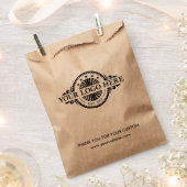 Benutzerdefiniertes Logo und Text Kraftpapier-Tüte Geschenktütchen (Ausgeschnitten)