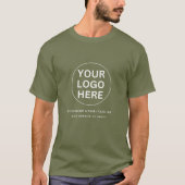Benutzerdefiniertes Logo und Text l Green Business T-Shirt (Vorderseite)