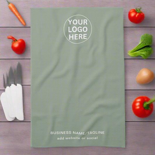 Benutzerdefiniertes Logo und Text-l-Sage-Unternehm Geschirrtuch