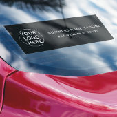 Benutzerdefiniertes Logo und Text l Werbung Schwar Fensteraufkleber