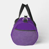 Benutzerdefiniertes Logo und Text Lila Fitnessstud Duffle Bag (Rechts)
