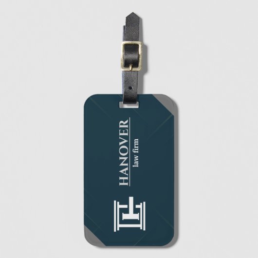 Benutzerdefiniertes Logo und Text Modern Gepäckanhänger (Vorderseite Vertikal)