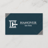 Benutzerdefiniertes Logo und Text Modern Visitenkarte (Vorderseite)