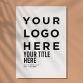 Benutzerdefiniertes Logo und Text moderne, scharfe