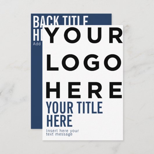 Benutzerdefiniertes Logo und Text moderne, scharfe (Vorne/Hinten)