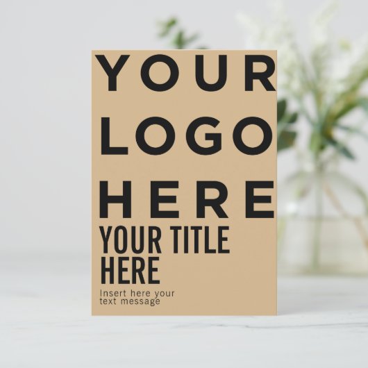 Benutzerdefiniertes Logo und Text moderne, scharfe (Stehend Vorderseite)
