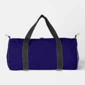 Benutzerdefiniertes Logo und Text Navy Gym Duffle Bag (Vorderseite)