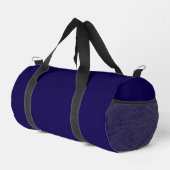 Benutzerdefiniertes Logo und Text Navy Gym Duffle Bag (Rechte Ecke)