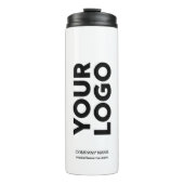 Benutzerdefiniertes Logo und Text Thermosbecher (Vorderseite)