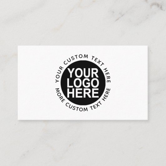 Benutzerdefiniertes Logo und Text weiß oder in jed Visitenkarte (Vorderseite)