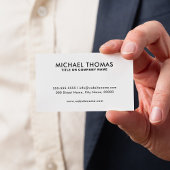 Benutzerdefiniertes Logo und Text weiß oder in jed Visitenkarte