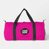 Benutzerdefiniertes Logo und Text Werbe Business F Duffle Bag (Vorderseite)