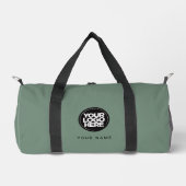Benutzerdefiniertes Logo und Text Werbe Business F Duffle Bag (Vorderseite)