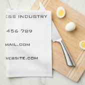 Benutzerdefiniertes Logo und Text-Werbekostentuch  Geschirrtuch (Viertel Falte)