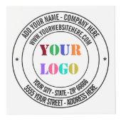 Benutzerdefiniertes Logo und Text-Werbewürfel Würfel (Vorderseite)